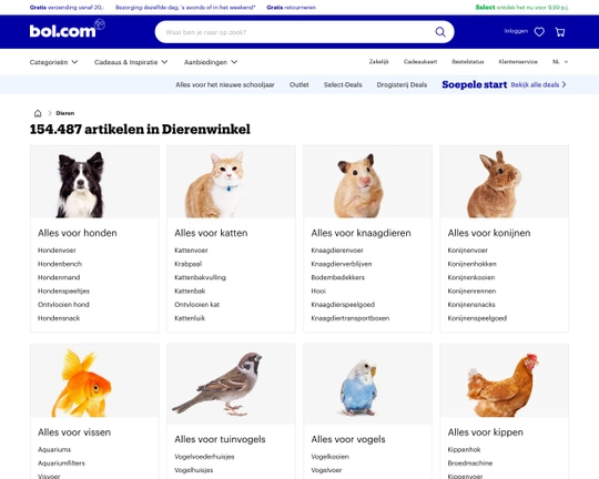 Huisdieren vergelijken Huisdierenspeciaalzaak.nl